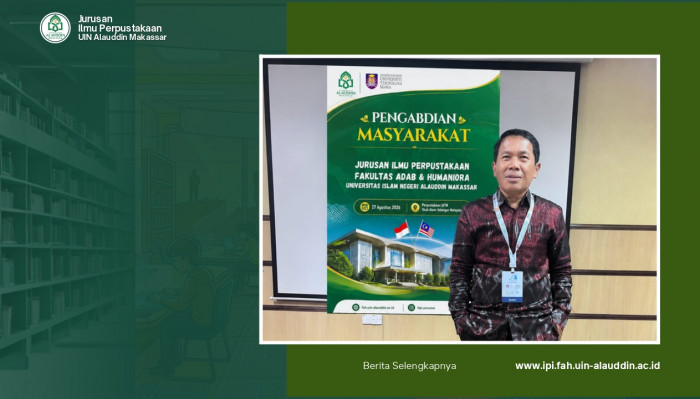 Dr. Irvan Mulyadi, Dosen Ilmu Perpustakaan UIN Alauddin Makassar Isi Seminar Internasional di UiTM Malaysia Bahas Organization of Islamic Collection